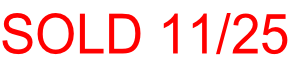 SOLD 11/25