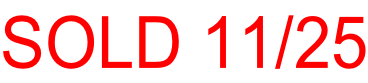 SOLD 11/25